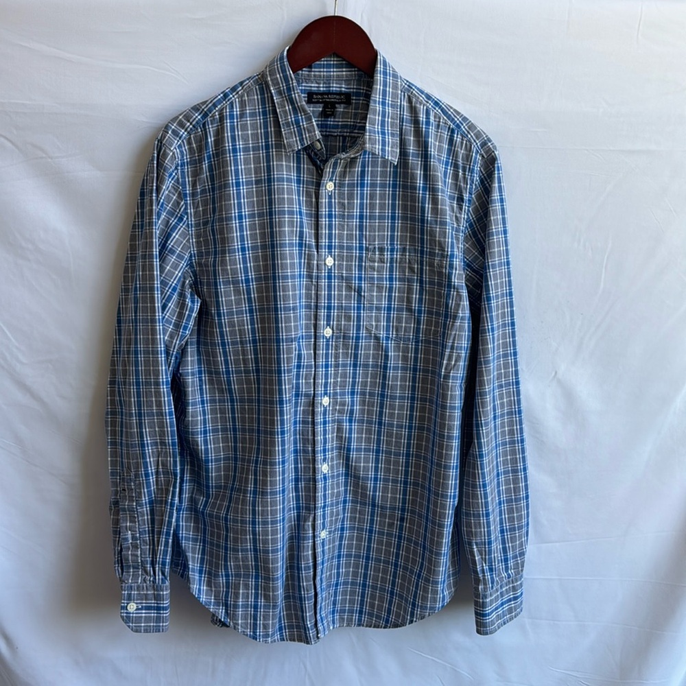 Banana Republic large plaid long sleeve shirt